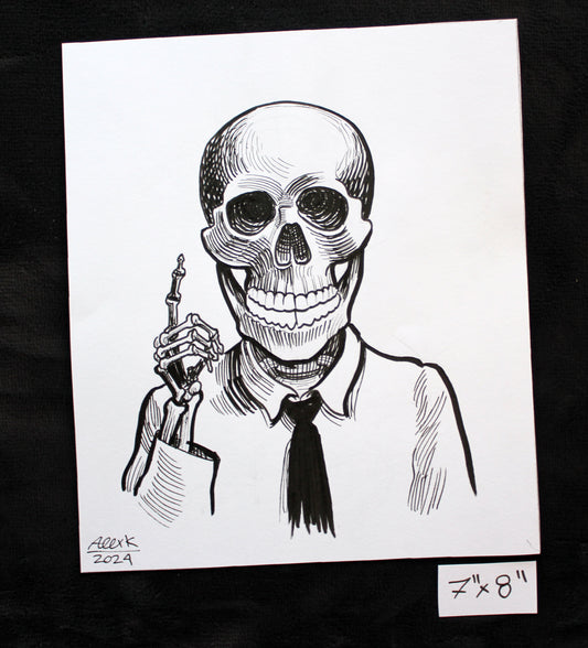 Skeleton character. Original art